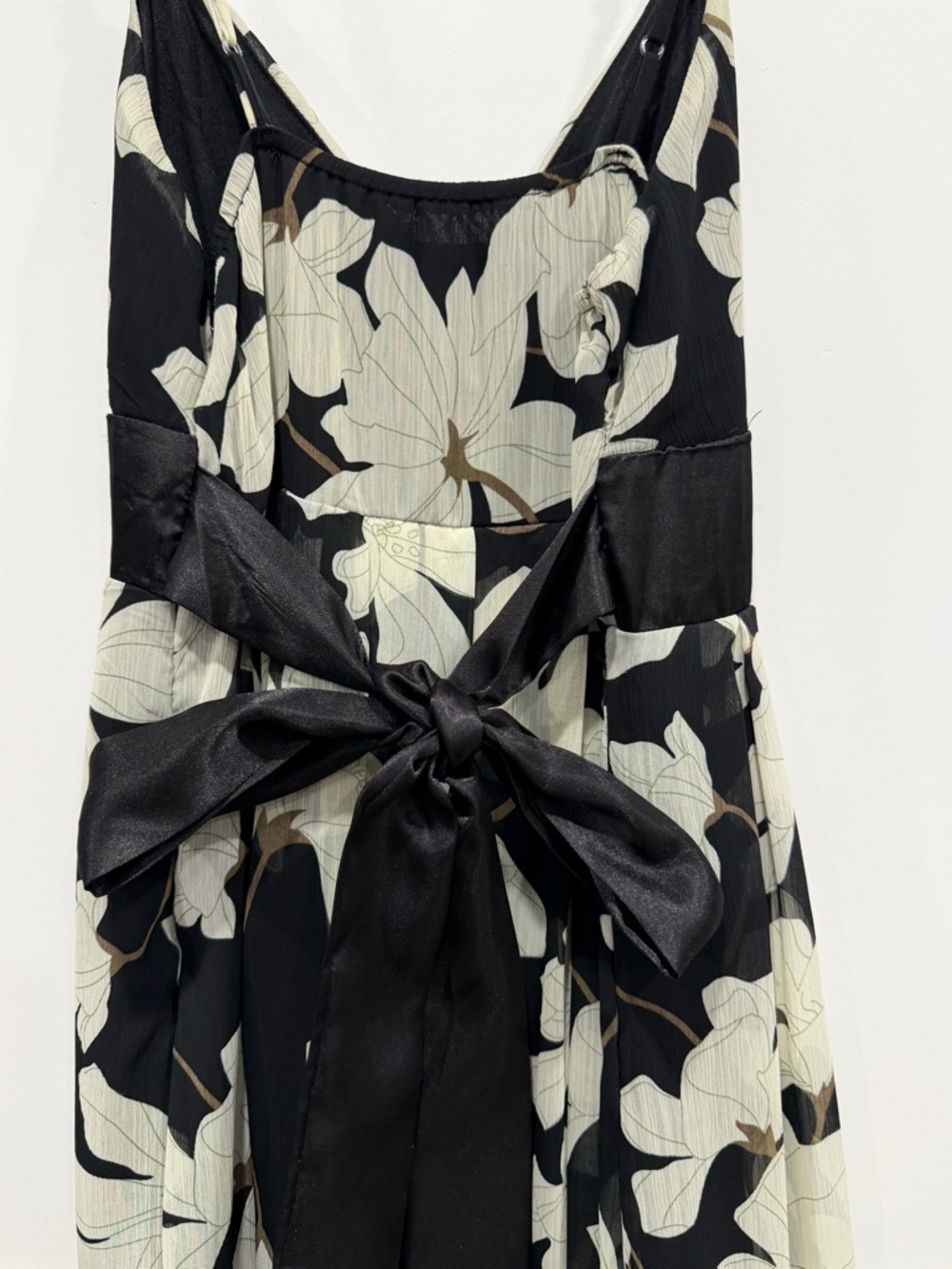 Costa Blanca Black Dress with Cream Floral Print - Picture 16 of 16